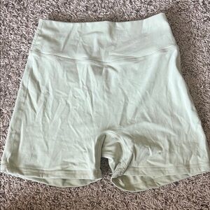Light Green High-Waisted Shorts